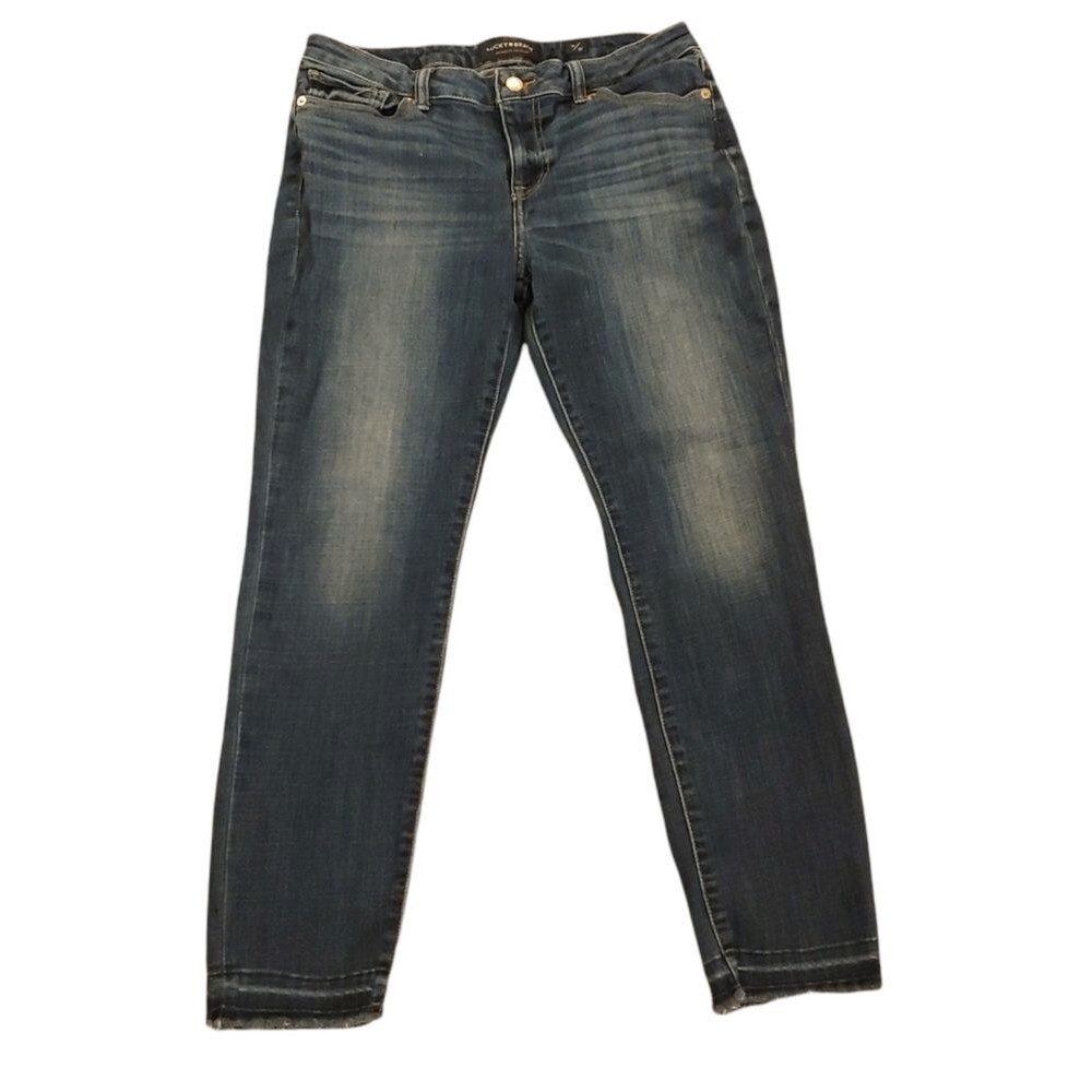 Lucky Brand Lolita Skinny Jeans Raw Hem Size 30